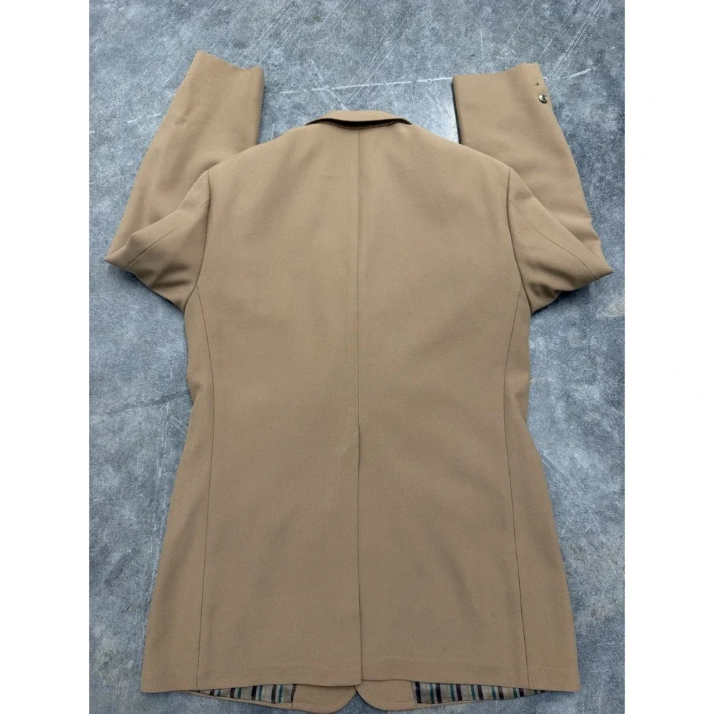 Vintage 70s  Johnny Carson Mens Suit Jacket Leisure Blazer Sport Coat Tan Sz 42